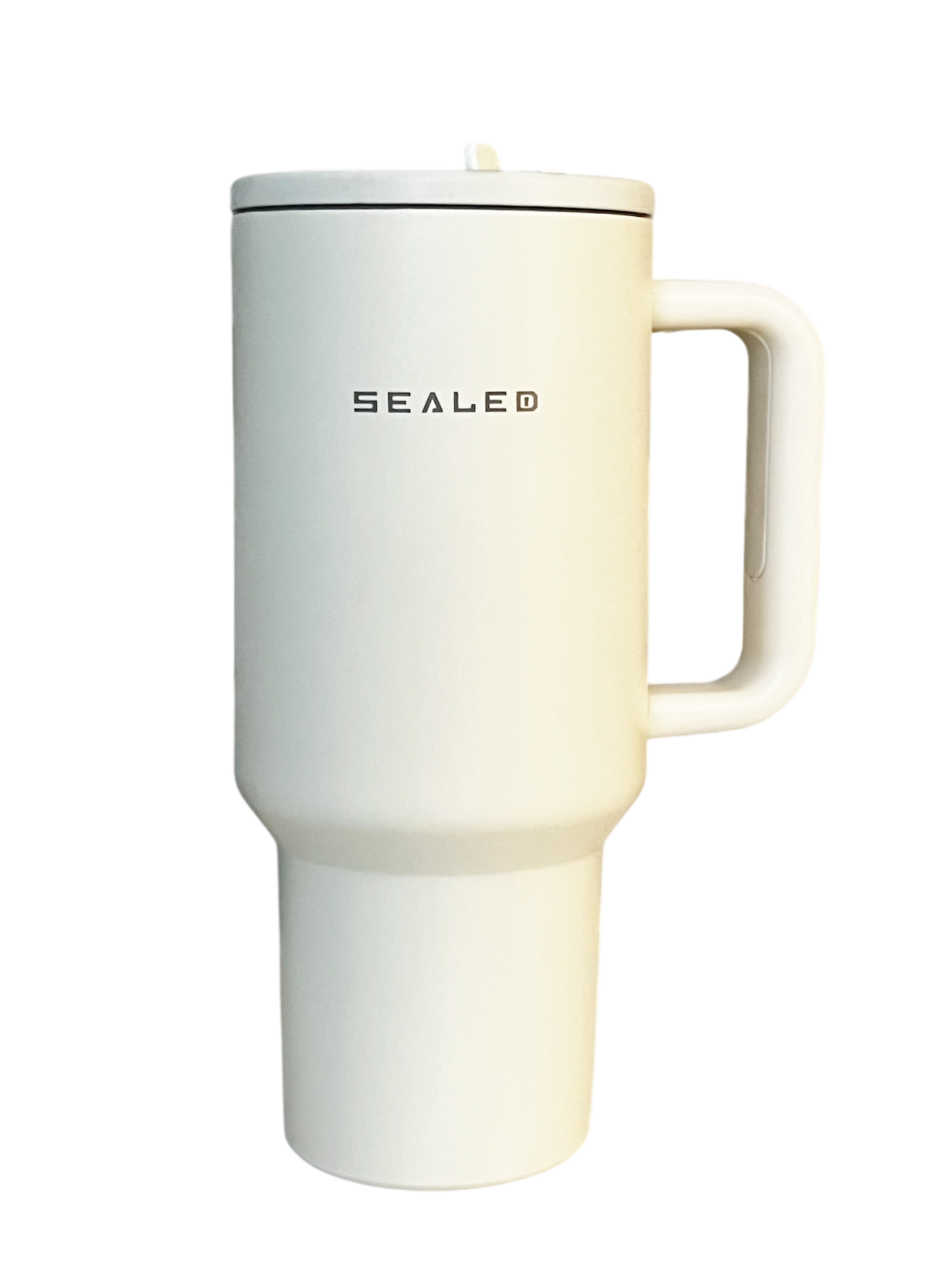 Sealed Tumbler -Flip Straw 1200 ML 40 OZ Beige كوب سيلد 1200 مل مع سترو ثابت بيج