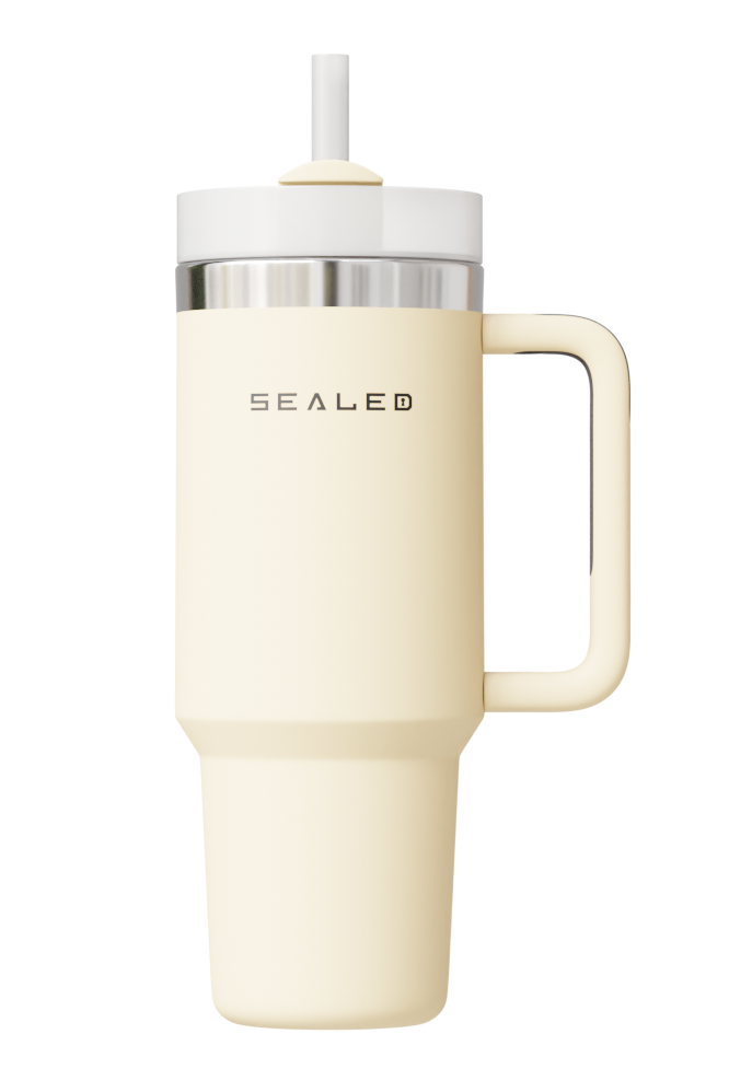 Sealed Tumbler 1200 ML 40 OZ Beige كوب سيلد 1200 مل بيج