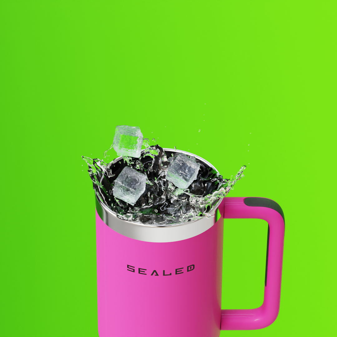 Sealed Tumbler 1200 ML 40 OZ Pink كوب سيلد 1200 مل فوشي