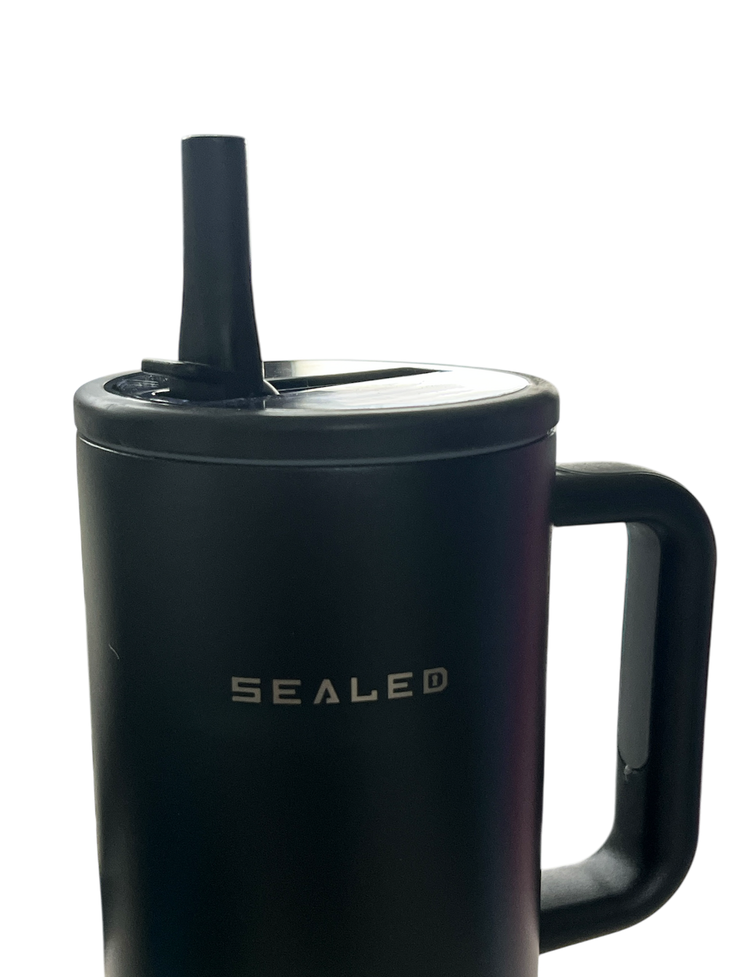 Sealed Tumbler -Flip Straw 1200 ML 40 OZ Black كوب سيلد 1200 مل مع سترو ثابت اسود