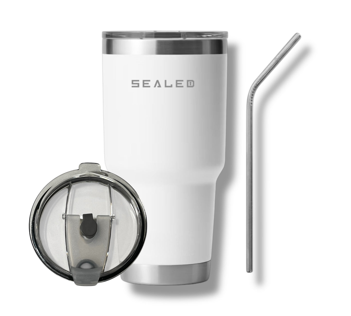 Sealed Tumbler no handle 900 ML 30 OZ White كوب سيلد بدون يد 900 مل أبيض