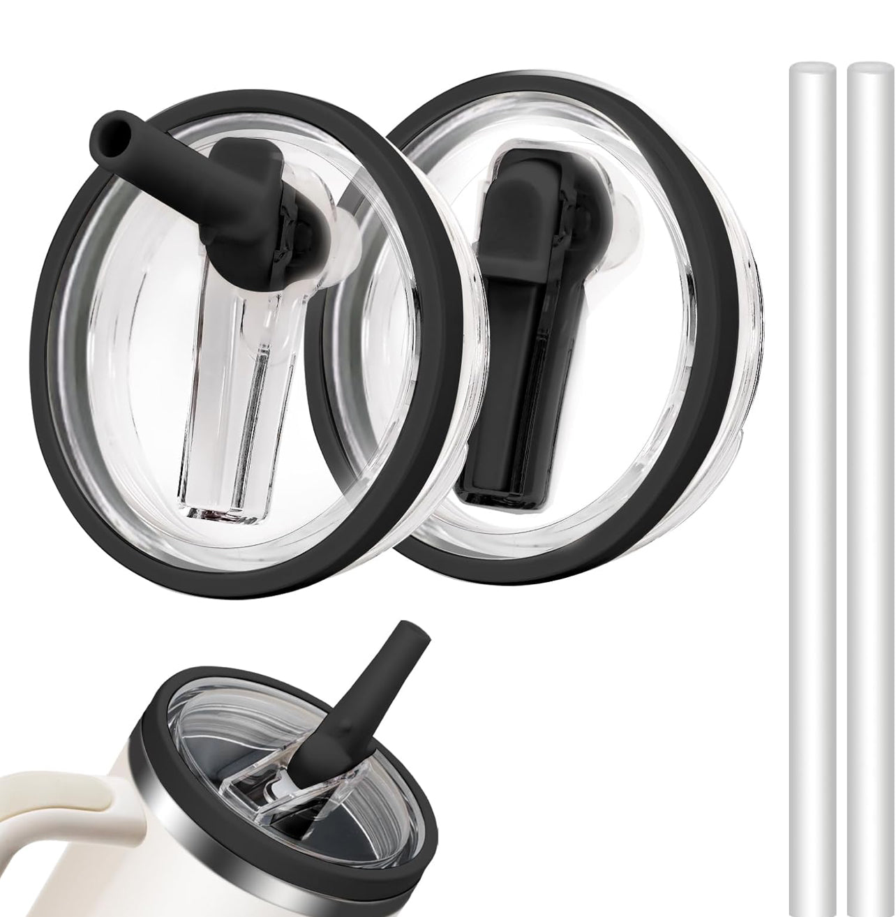 غطاء كوب فلب اسود