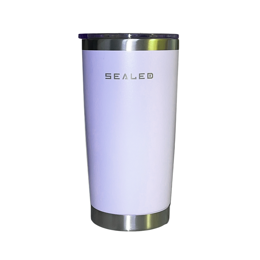 Sealed Coffee Cup 600 ML 20 OZ light purple كوب سيلد للسخن نهدي فاتح 600 مل