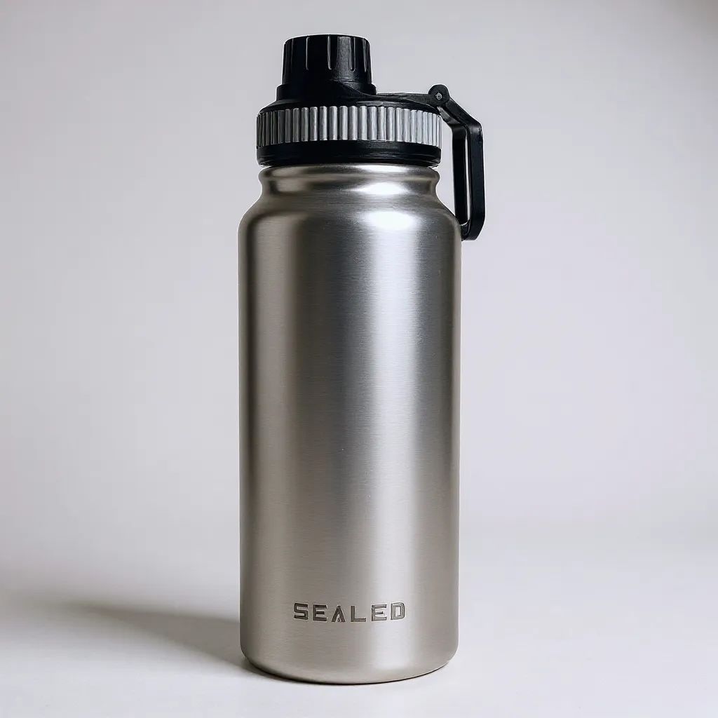 Sealed Gym Bottle Stainless 1000 ML مطرة سيلد الرياضية ستيلس
