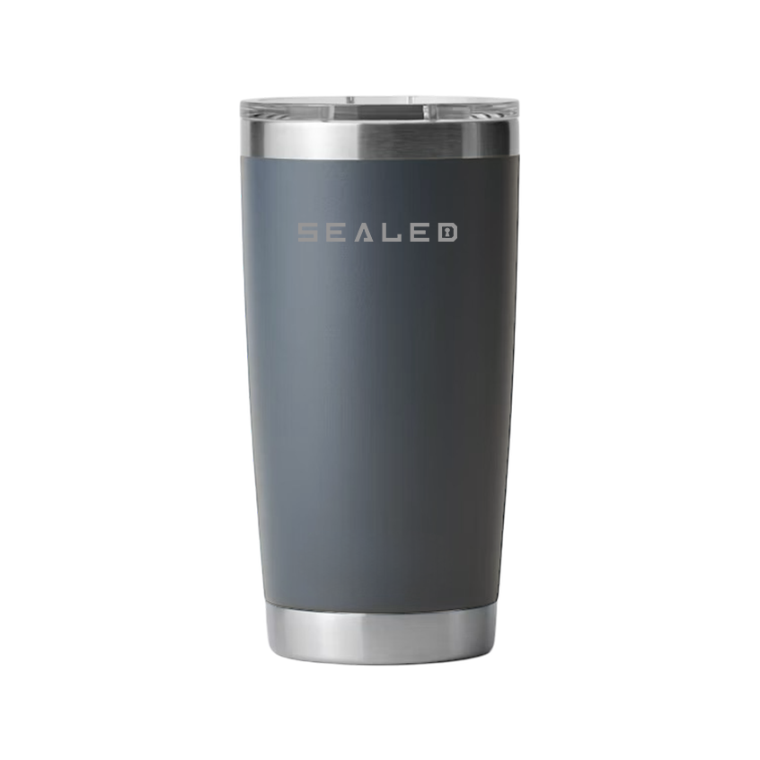 Sealed Coffee Cup 600 ML 20 OZ Grey كوب سيلد للسخن سكني 600 مل