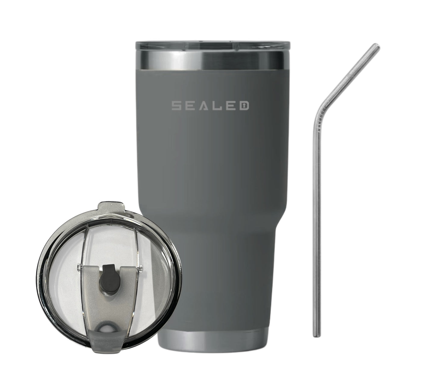 Sealed Tumbler no handle 900 ML 30 OZ Grey كوب سيلد بدون يد 900 مل سكني