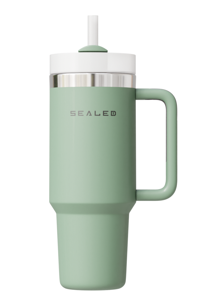 Sealed Tumbler 900 ML Green كوب سيلد 900 مل زيتي