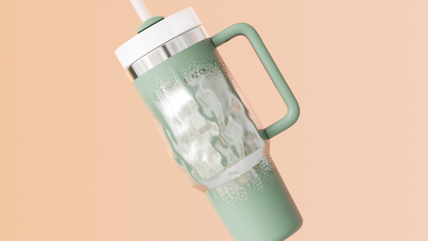 Sealed Tumbler 900 ML Green كوب سيلد 900 مل زيتي