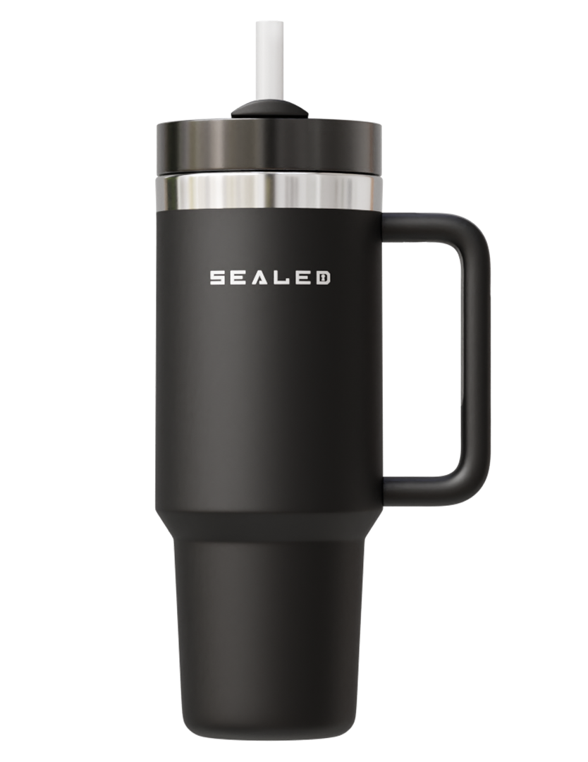 Sealed Tumbler 1200 ML 40 OZ Black كوب سيلد 1200 مل اسود