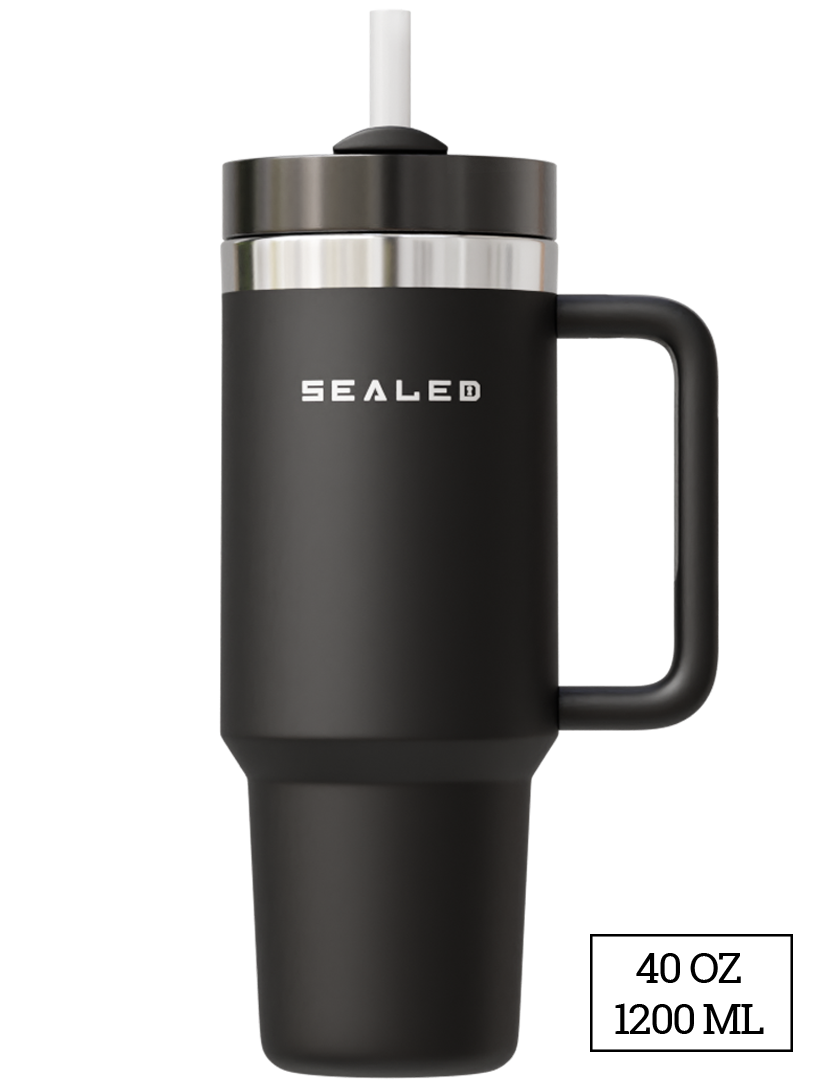 Sealed Tumbler 1200 ML 40 OZ Black كوب سيلد 1200 مل اسود