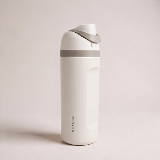 Sealed Cover Top Bottle 600 ML مطرة سيلد بغطاء ابيض