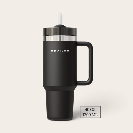Sealed Tumbler 1200 ML 40 OZ Black كوب سيلد 1200 مل اسود