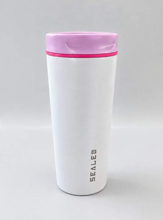 Sealed Click Coffee Cup 550 ML 20 OZ  كوب سيلد كليك للسخن ابيض 550مل