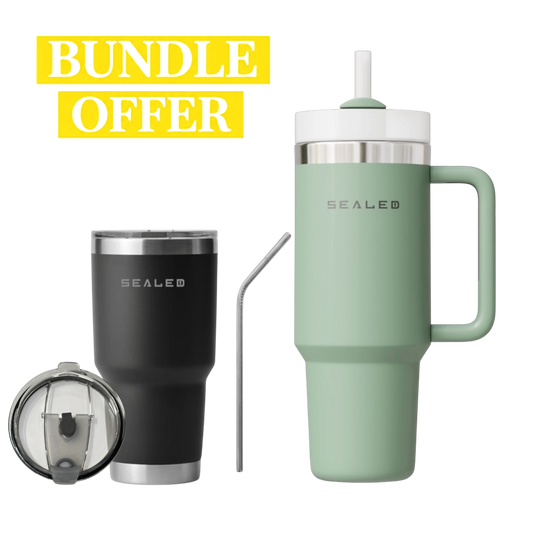 Bundle Offer Sealed 1200 ML + Sealed Tumbler 900 ML 30 OZ عرض الحزمة كوب سيلد 1200 مل + كوب سيلد بدون يد 900 مل (Copy)