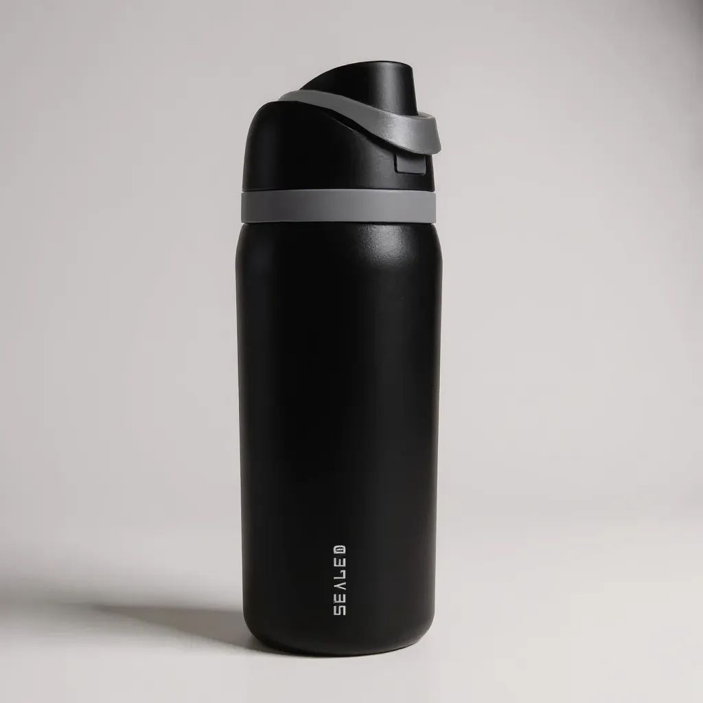 Sealed Cover Top Bottle 990 ML Black مطرة سيلد بغطاء اسود