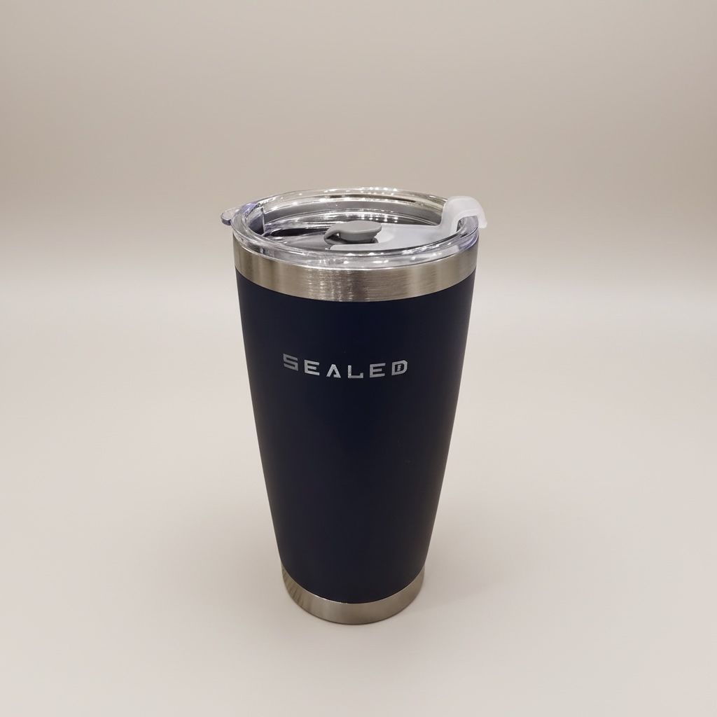 Sealed Coffee Cup 600 ML 20 OZ كوب سيلد للسخن كحلي 600 مل