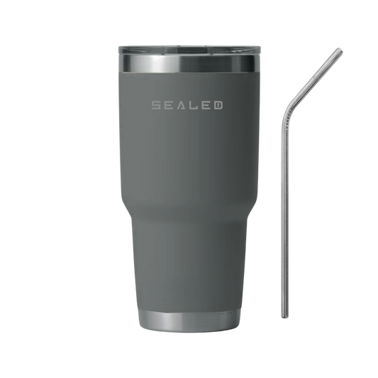 Sealed Tumbler no handle 900 ML 30 OZ Grey كوب سيلد بدون يد 900 مل سكني